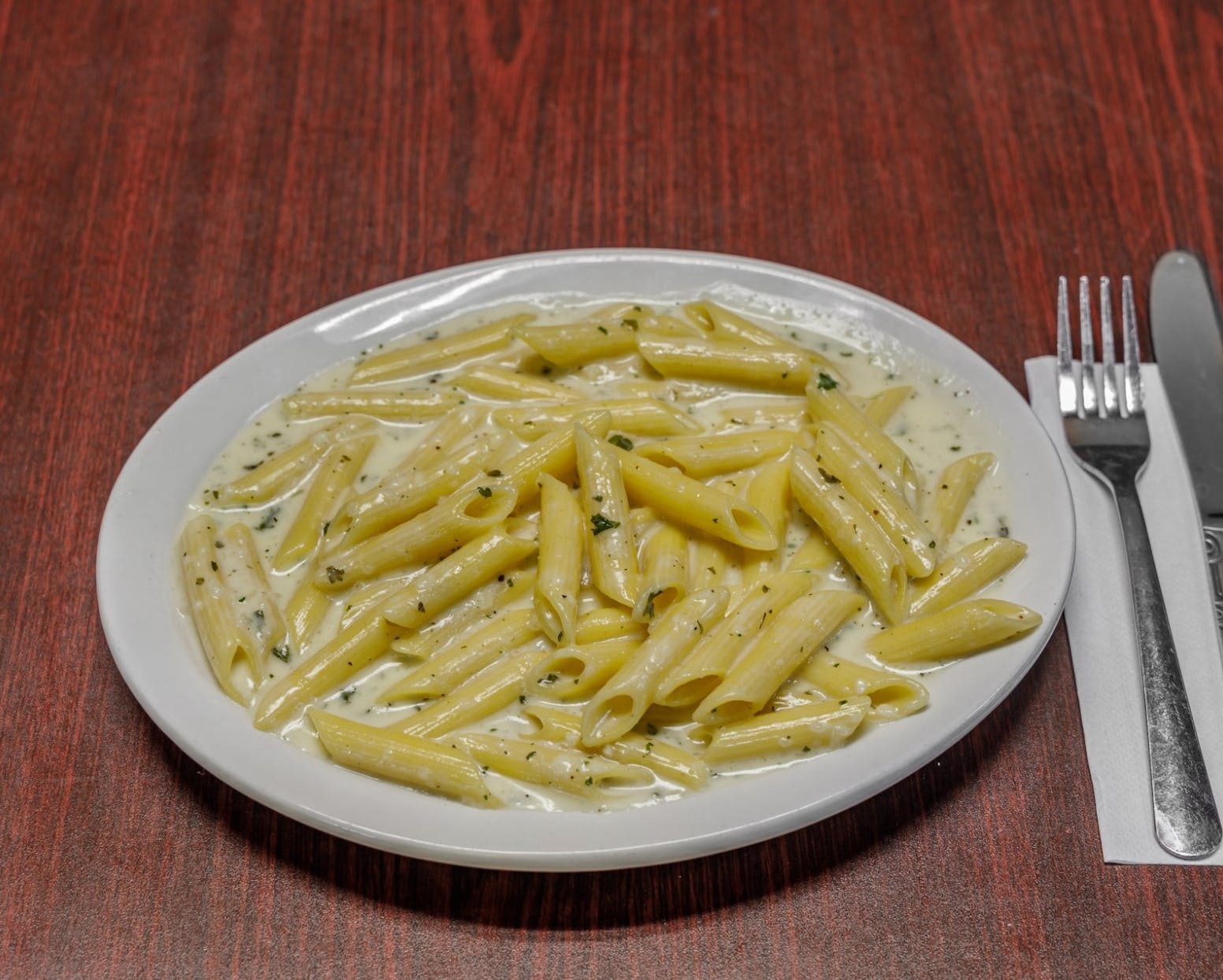 Tortellini Alfredo.